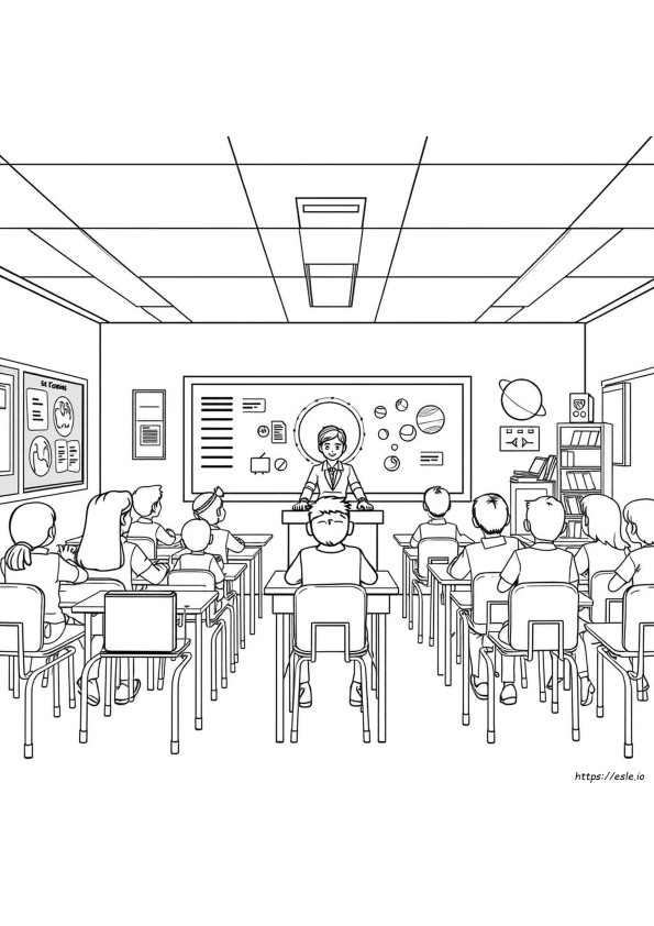 Großes Ausmalposter Für Das Klassenzimmer