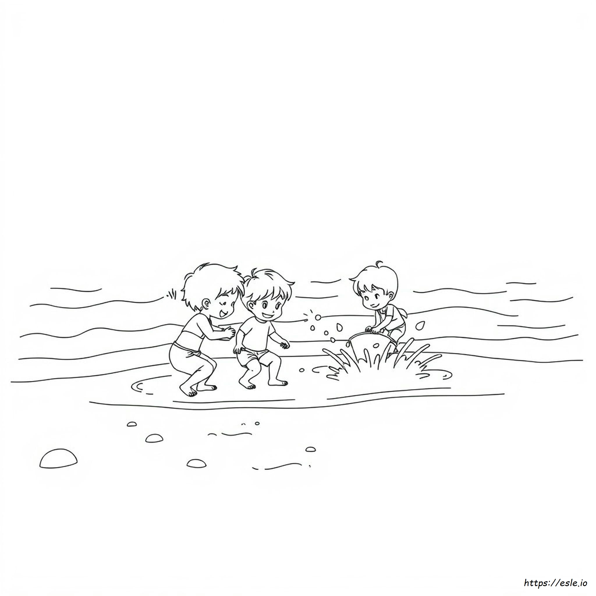 Water Play Coloring Pages