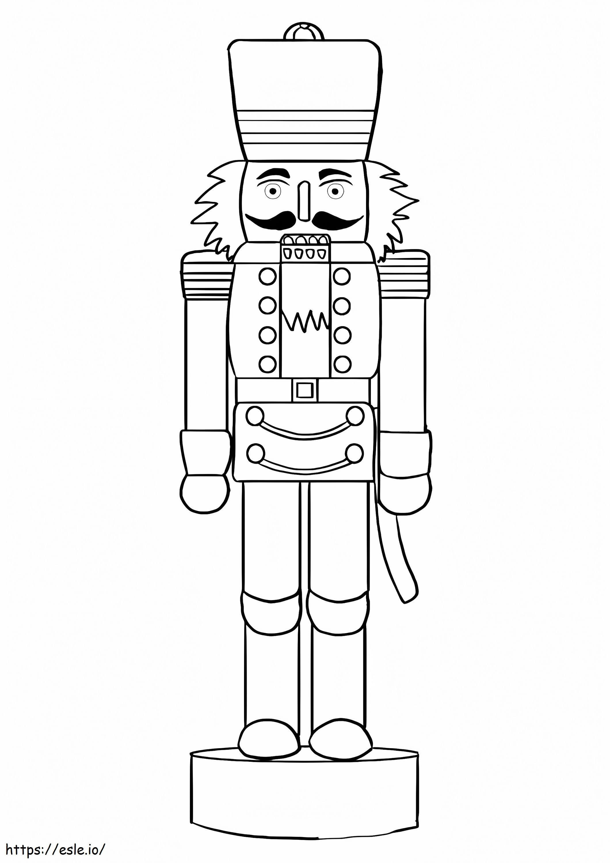 The N For Nutcracker A4 coloring page