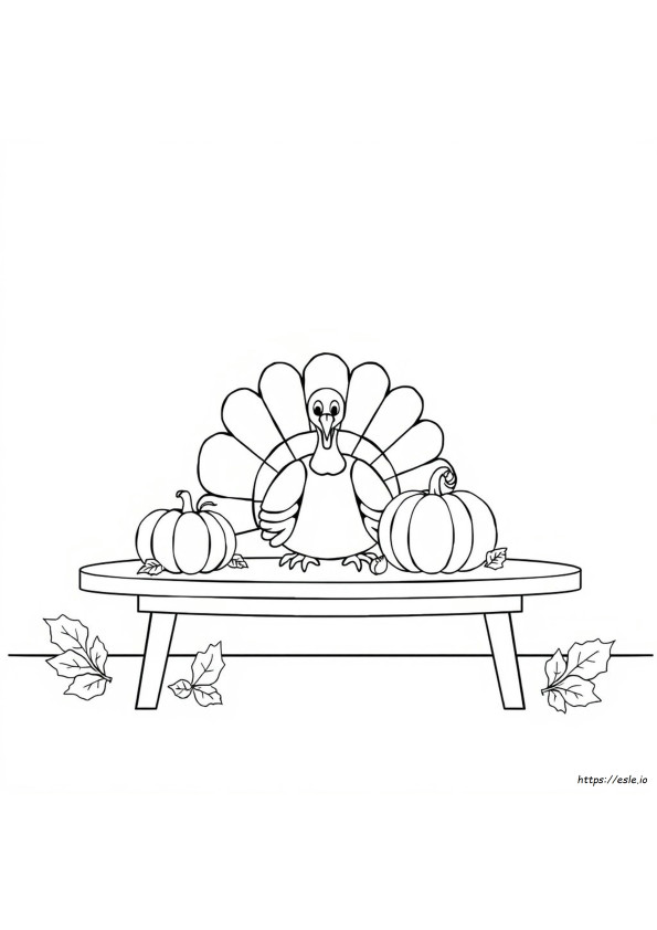 Easy Coloring Pages For Thanksgiving