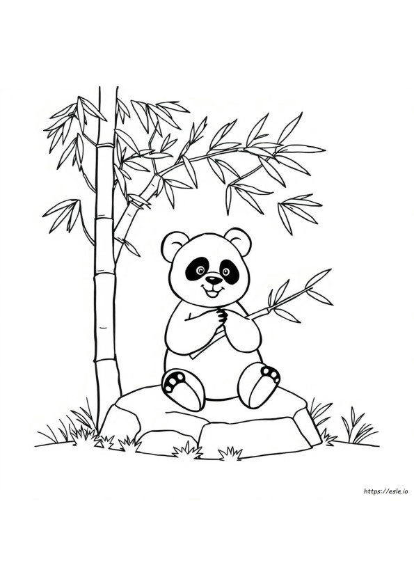 Coloriage Panda Géant