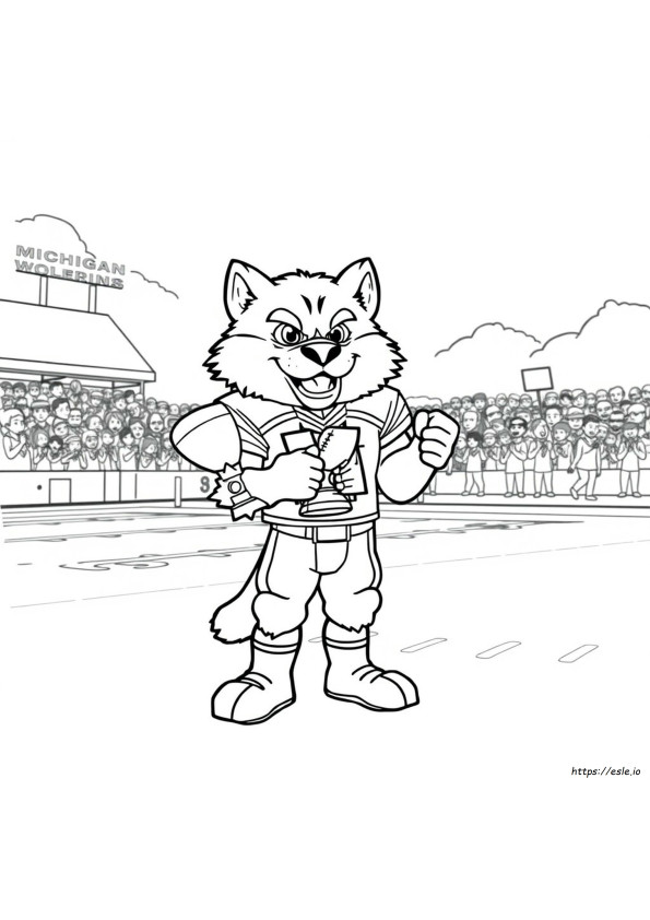Printable Michigan Wolverines Coloring Pages