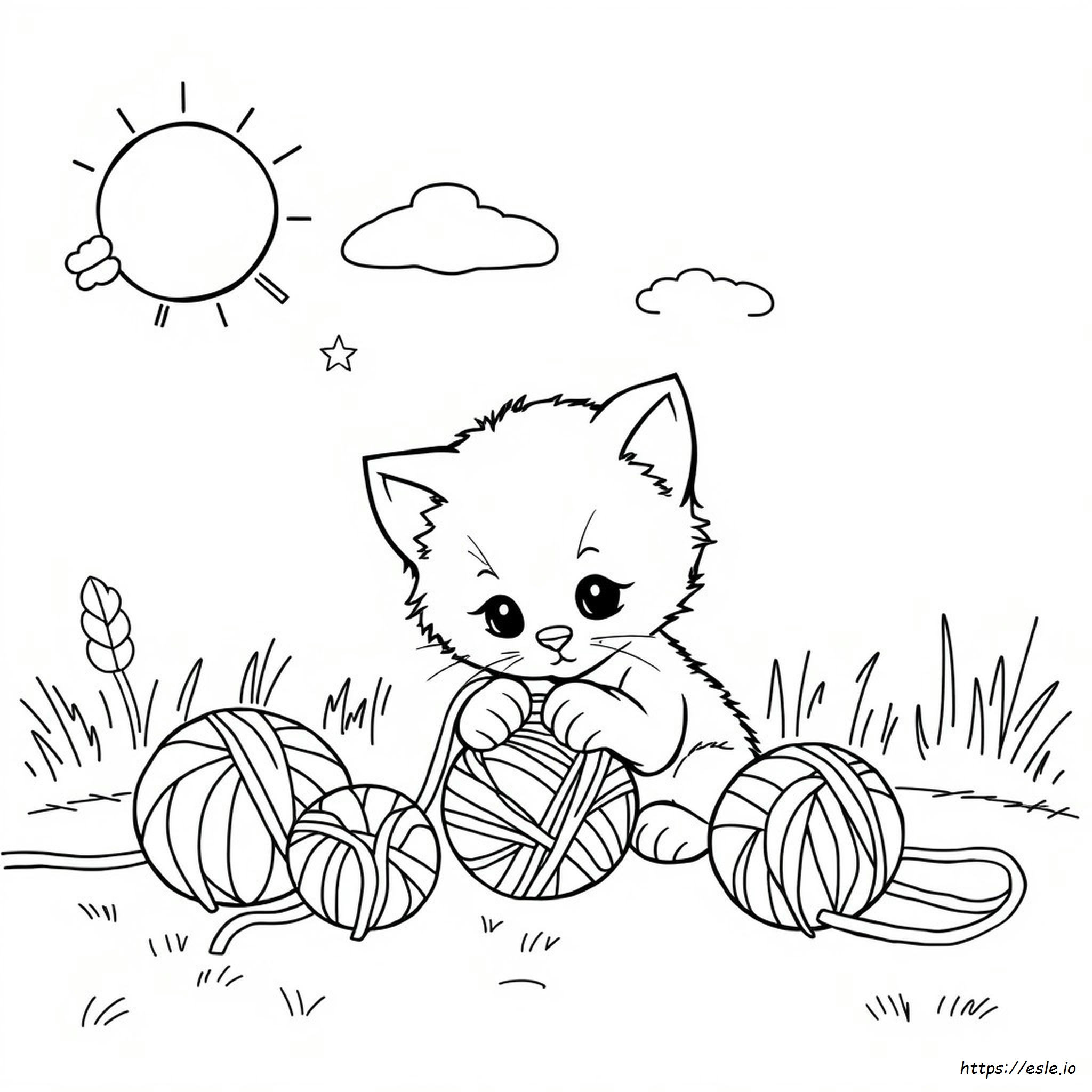 Kitten Colouring In Pictures