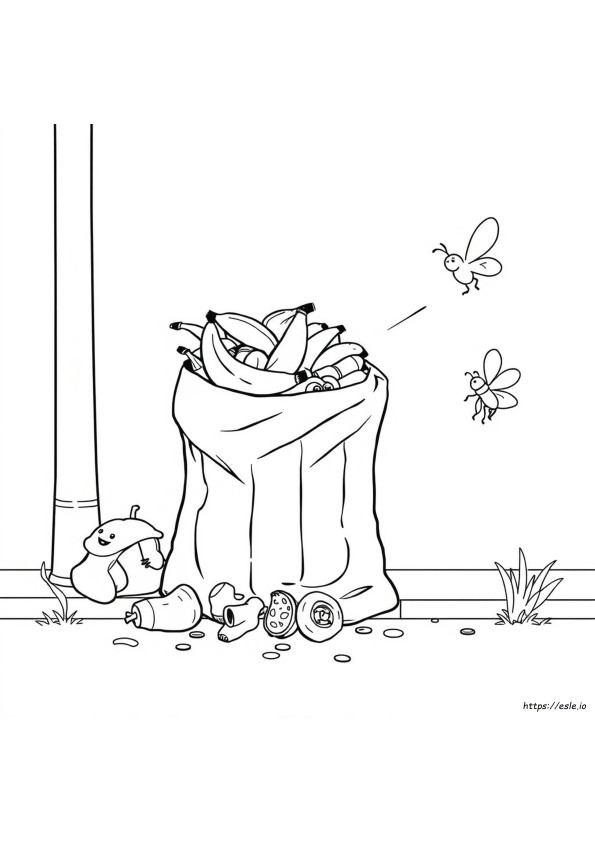 Coloriage Poubelle Malodorante