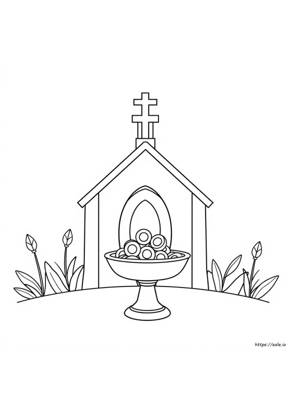 Church Tithing Coloring Page