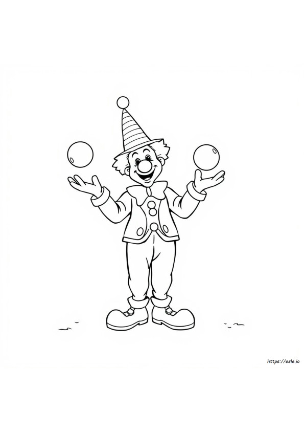 Rodeo Clown Coloring Page