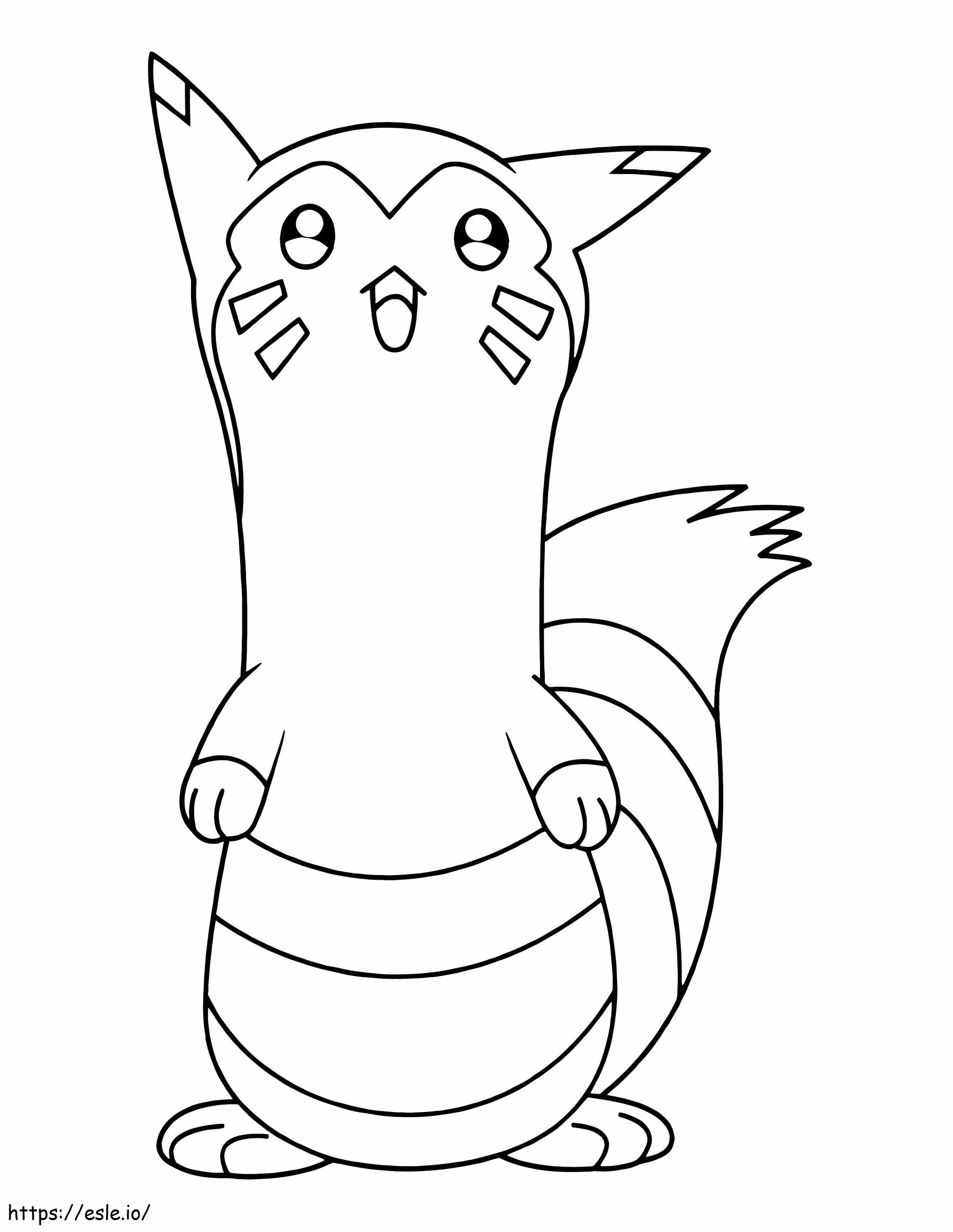 Pokémon Furret kleurplaat kleurplaat