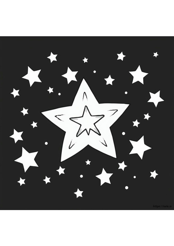 Blue Star Coloring Pages