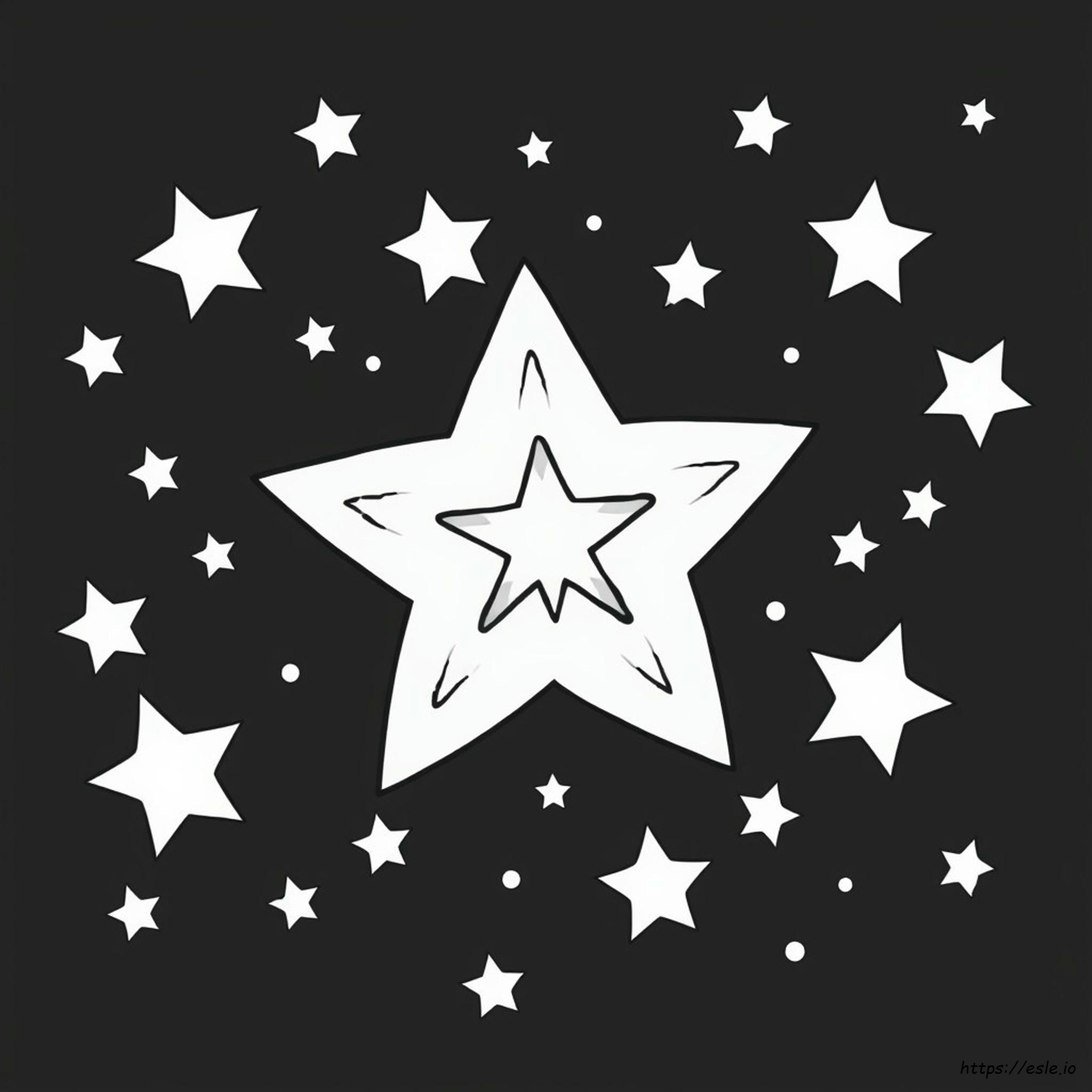 Blue Star Coloring Pages
