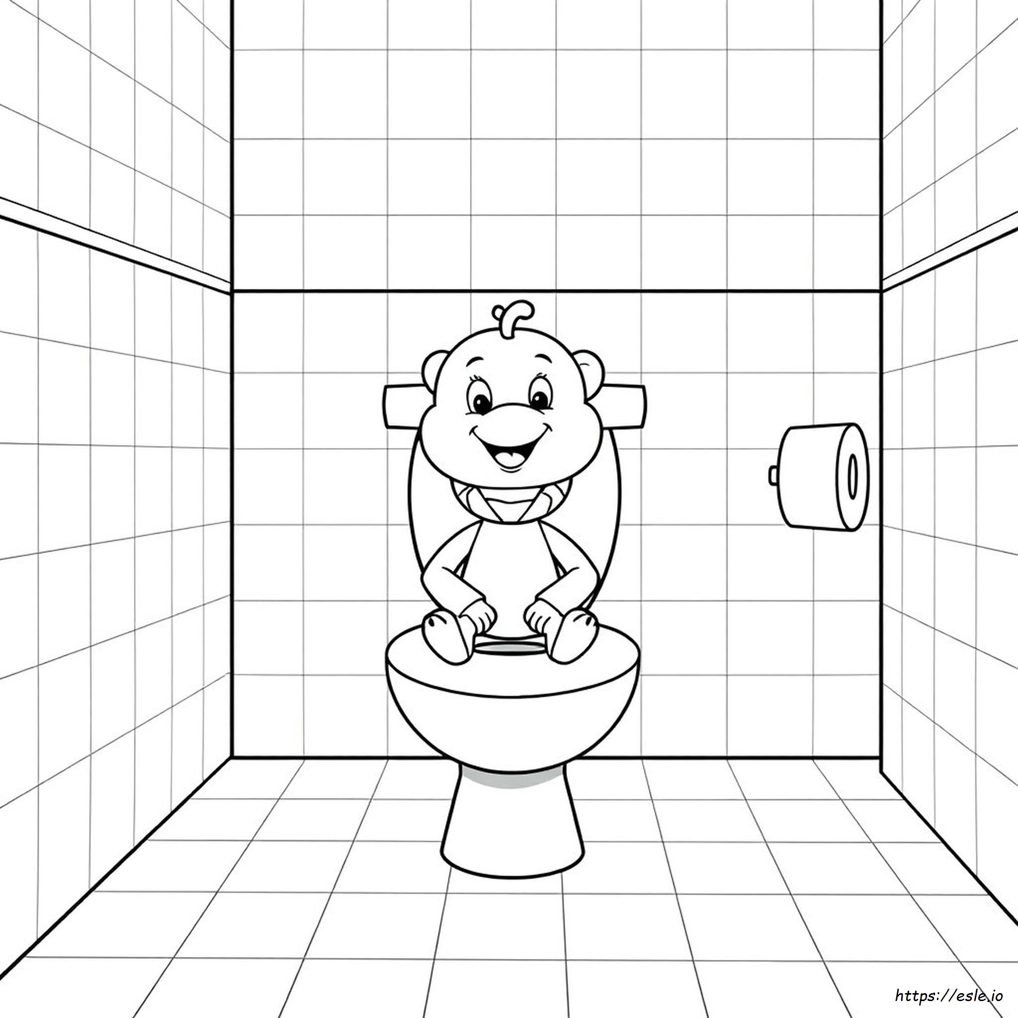 Coloring Page Skibidi Toilet Dibujo