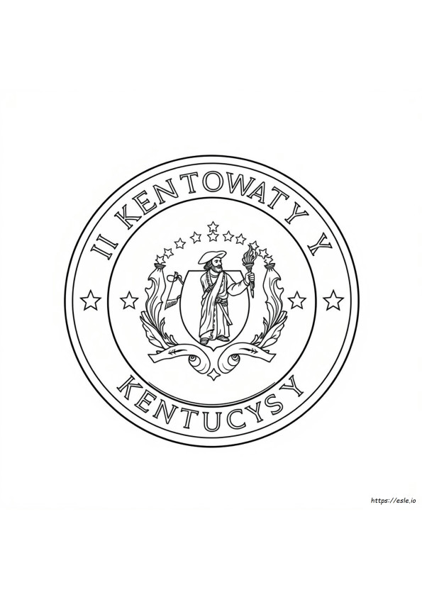 Kentucky Állami Pecsét Színező