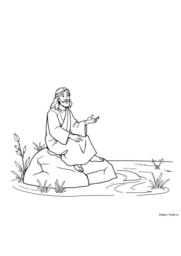Picture Of Jesus Coloring Page