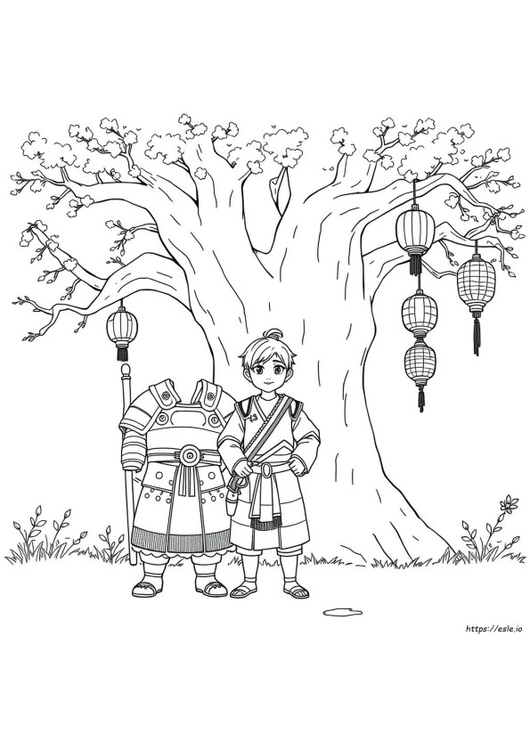 Kubo And The Two Strings Coloring Pages