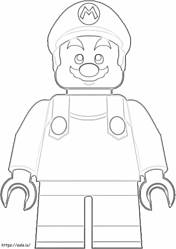 レゴ スーパーマリオ 3 ぬりえ - 塗り絵