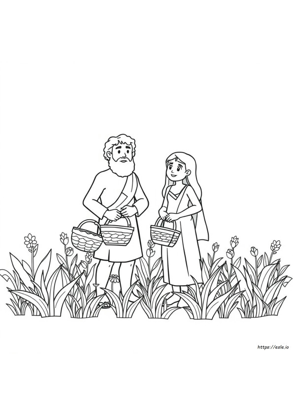 Caim E Abel Para Colorir