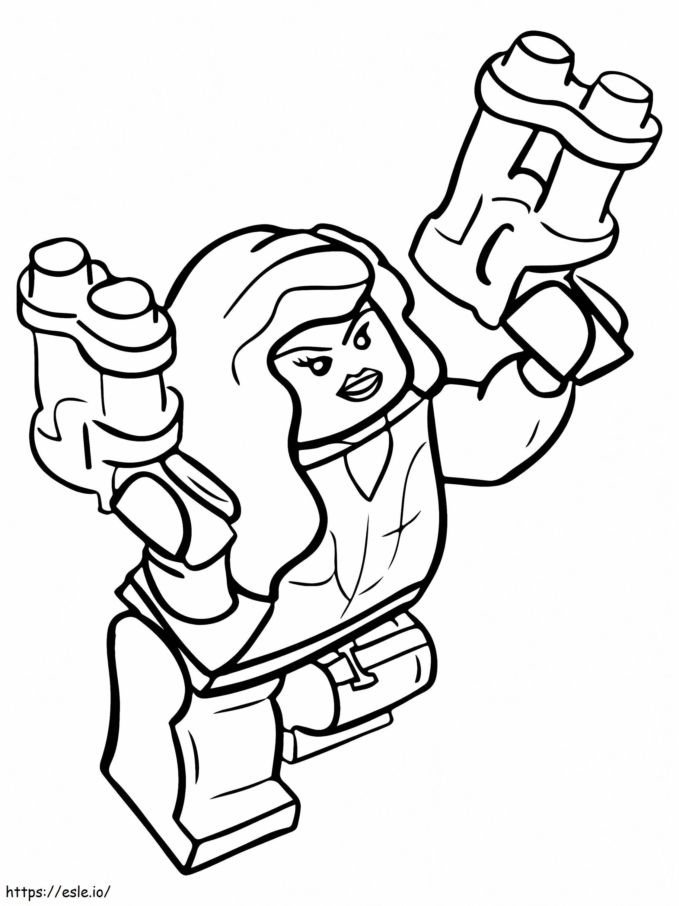 Black Widow Lego Avengers coloring page