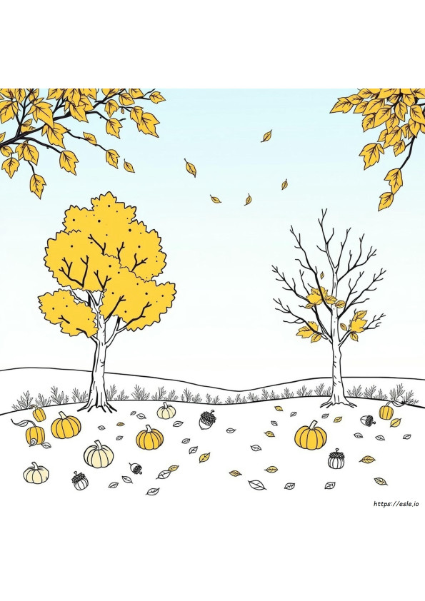 Fall Coloring Pages Pdf