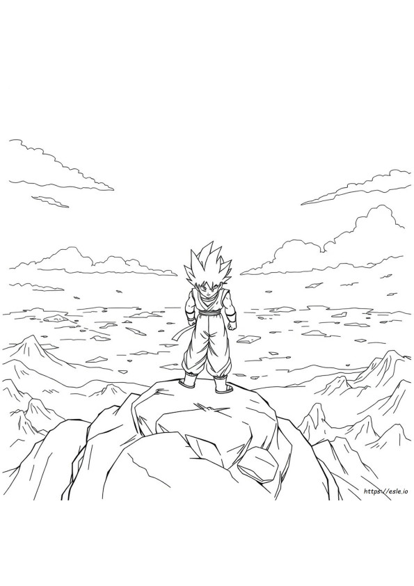 Dragon Ball Z Gt Planșe De Colorat