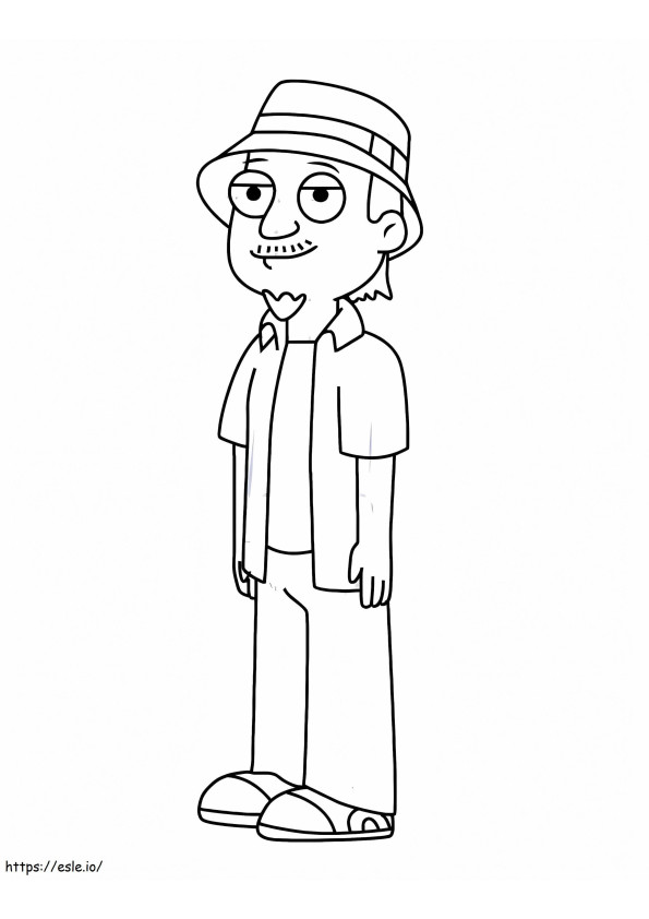 Jeff Fischer From American Dad coloring page