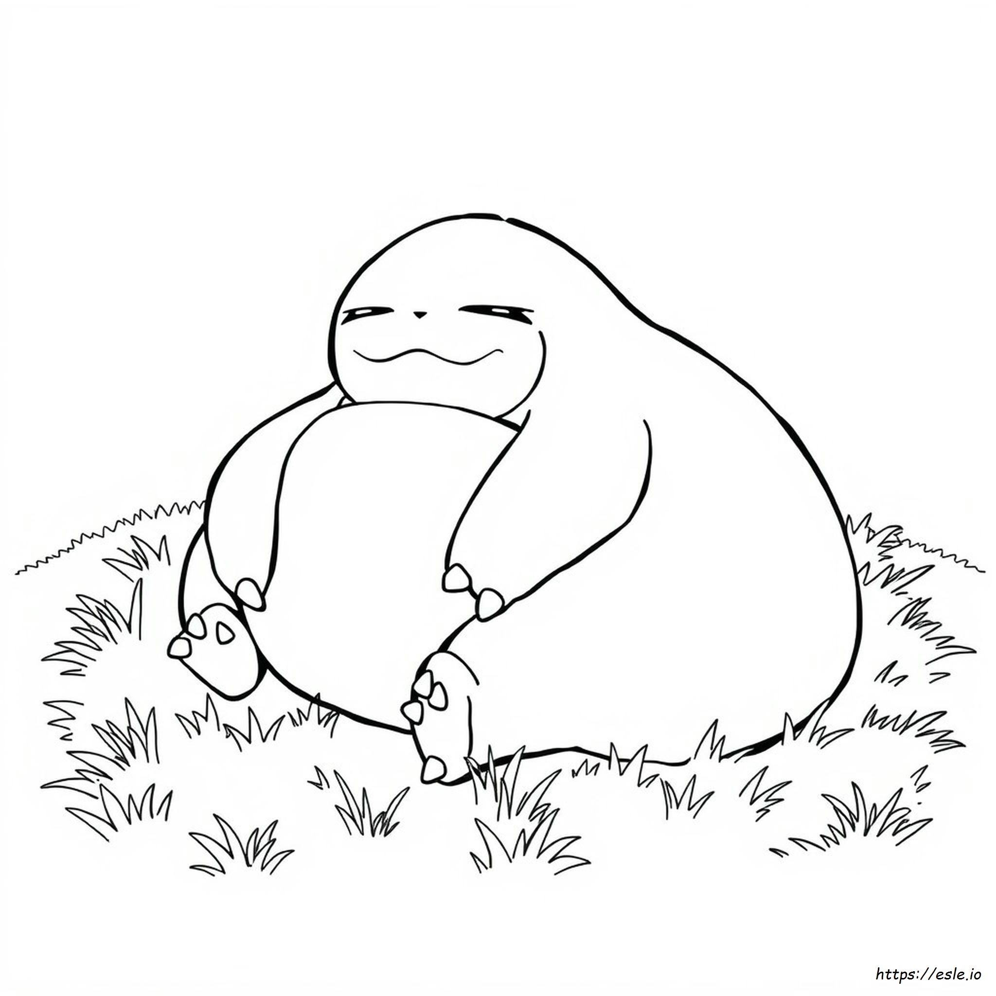 Mega Snorlax Coloring Page