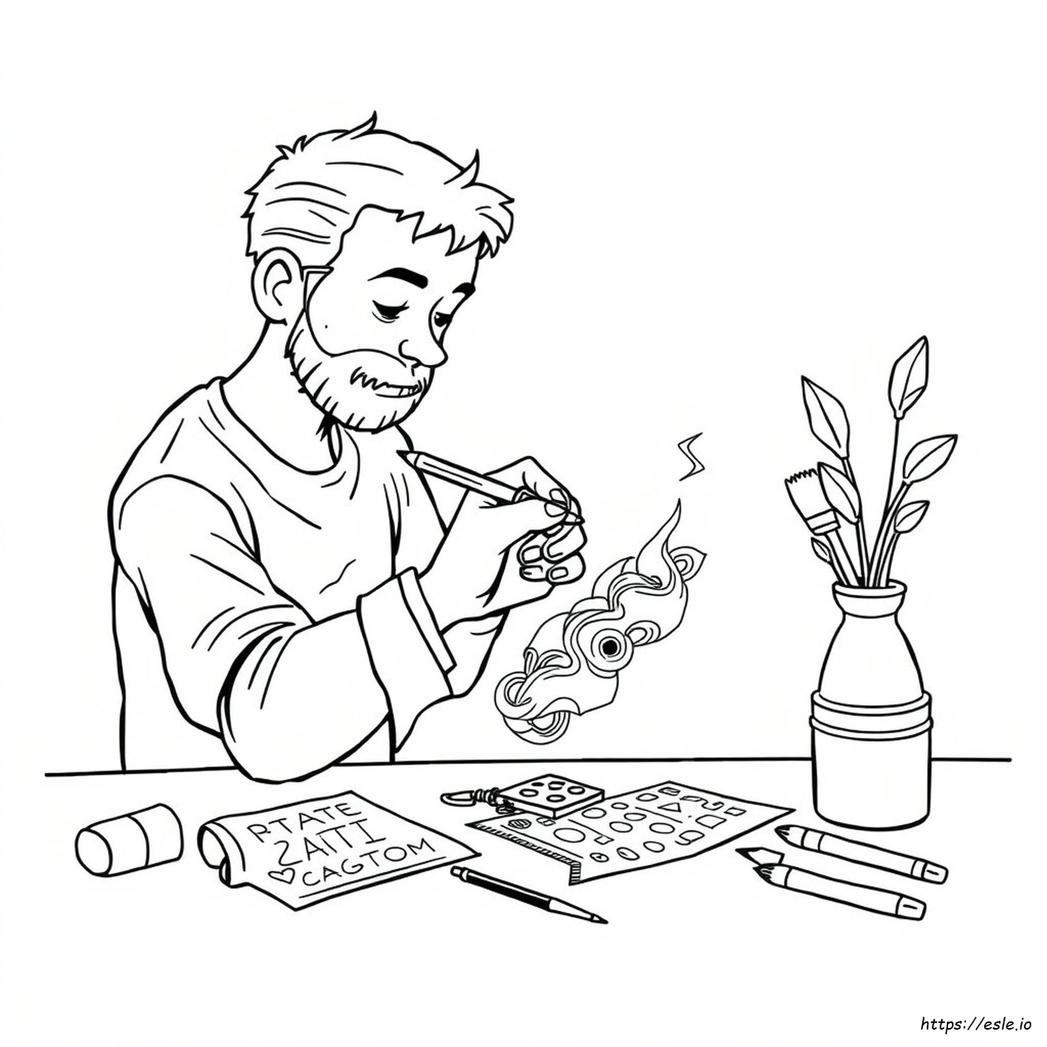 Simple Tattoo Coloring Pages