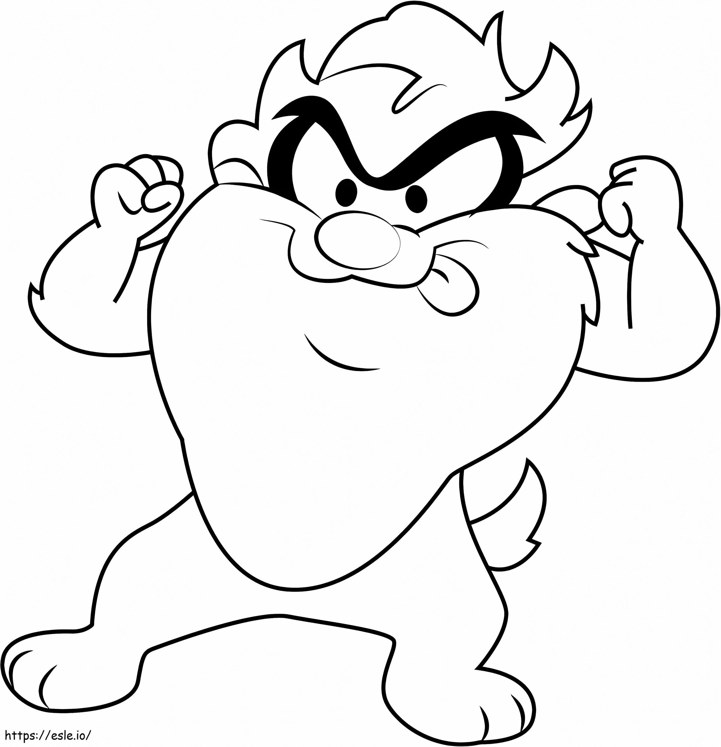 Cool Baby Taz A4 coloring page