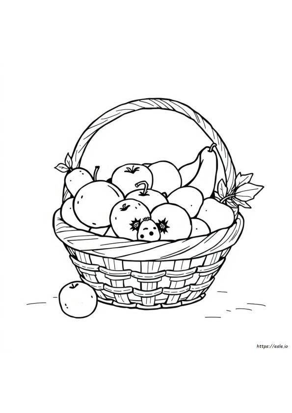 Fruit Basket Coloring Pages To Print