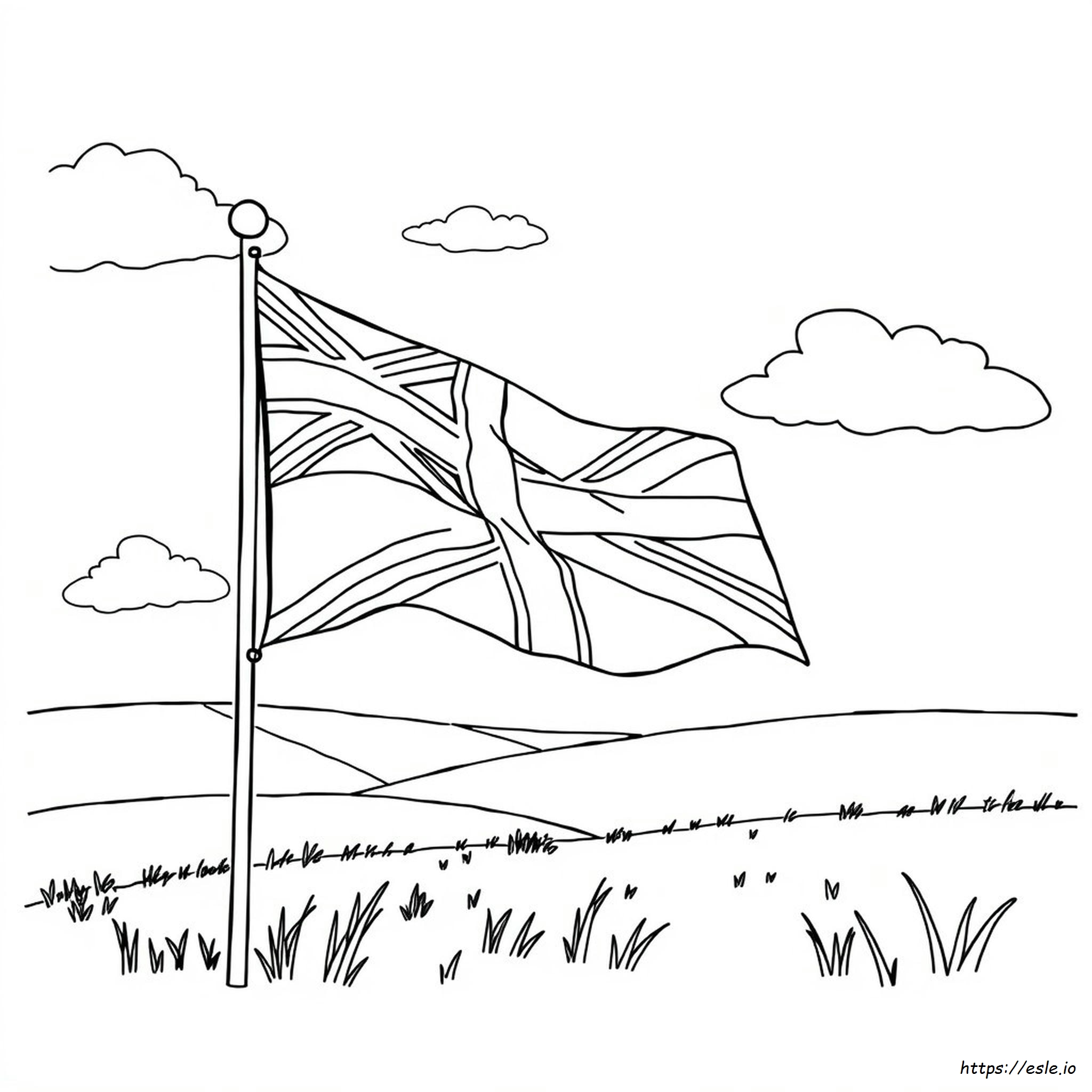 Coloriage Drapeau Royaume-Uni