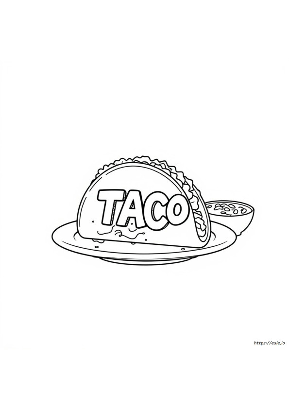 Taco Da Colorare