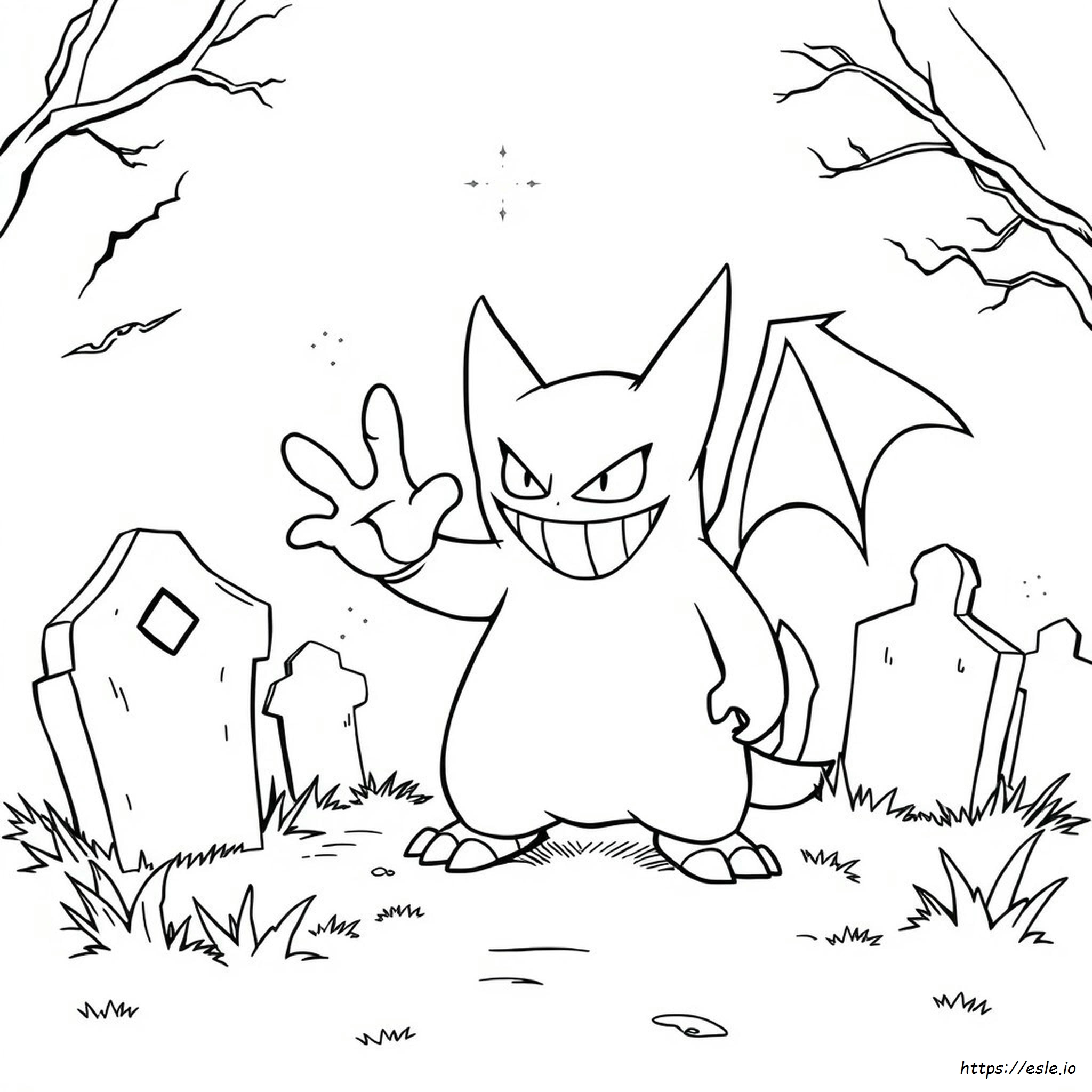 Pokemon Coloring Pages Gengar Dibujo
