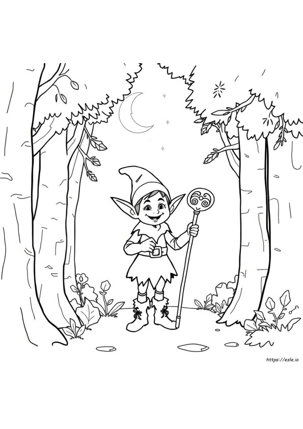 Elf Kleurboek Pagina's
