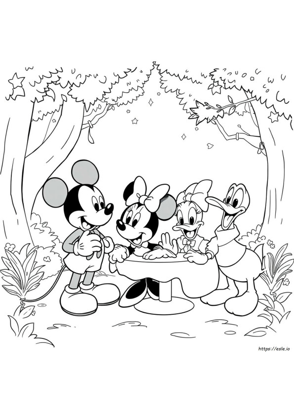Disney Characters Colouring In