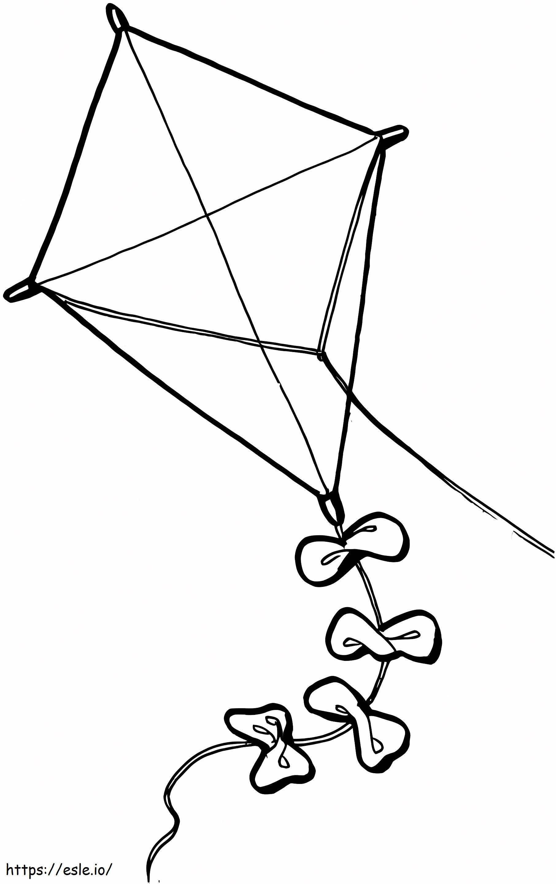 Kite 9 coloring page