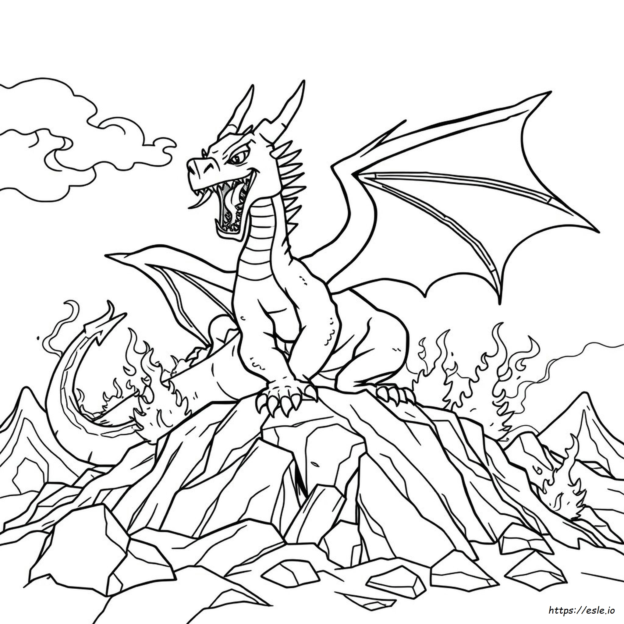 Plantillas Para Colorear De Dragones Malvados