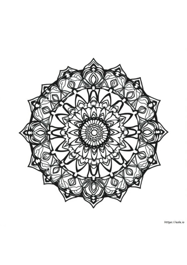 Easy Mandala Coloring Pages To Print