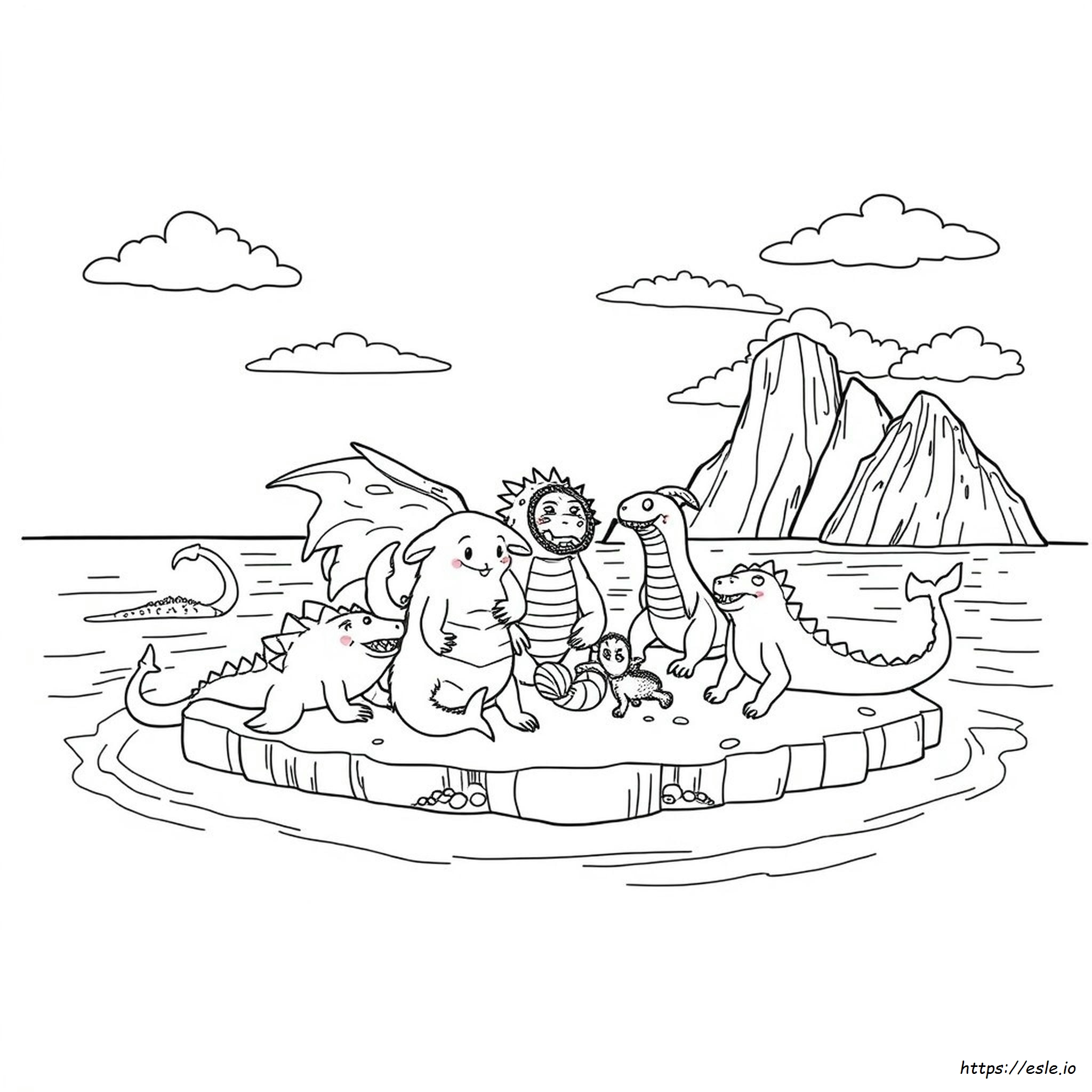 Sea Beast Coloring Pages