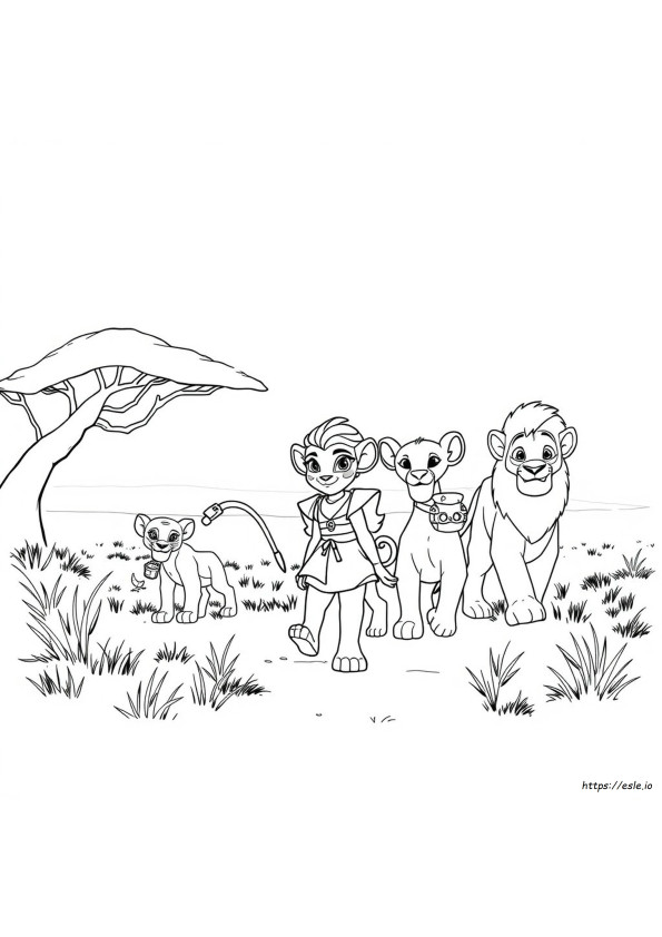 Kiara Lion Guard Coloring Pages