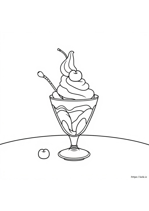 Dessert Coloring Pages Free