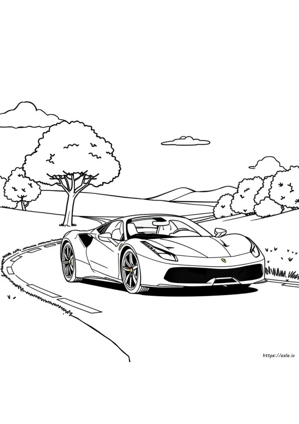 Cool Ferrari Coloring Pages