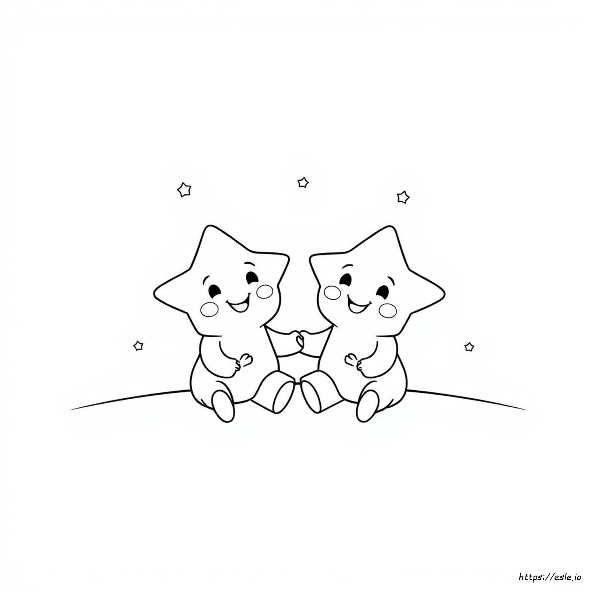 Little Twin Stars Coloring Pages