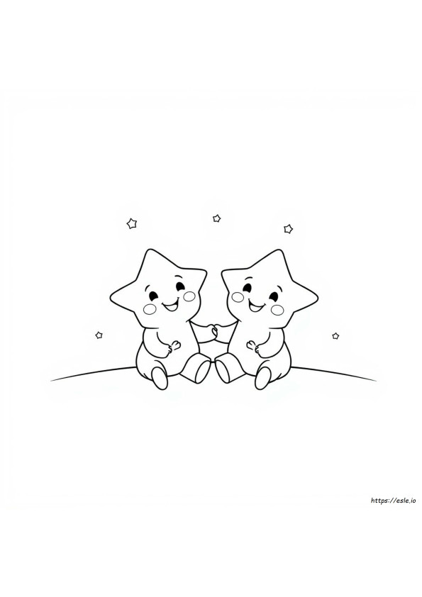Little Twin Stars Coloring Pages