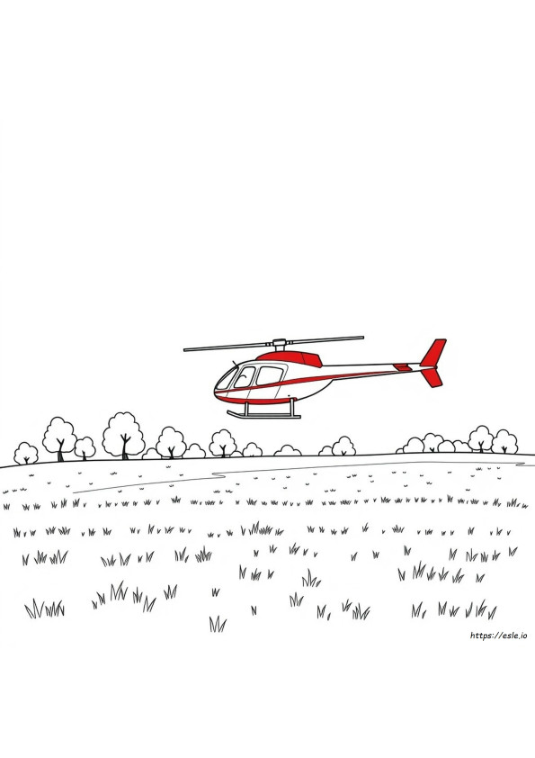 Helikopter Színező Kép