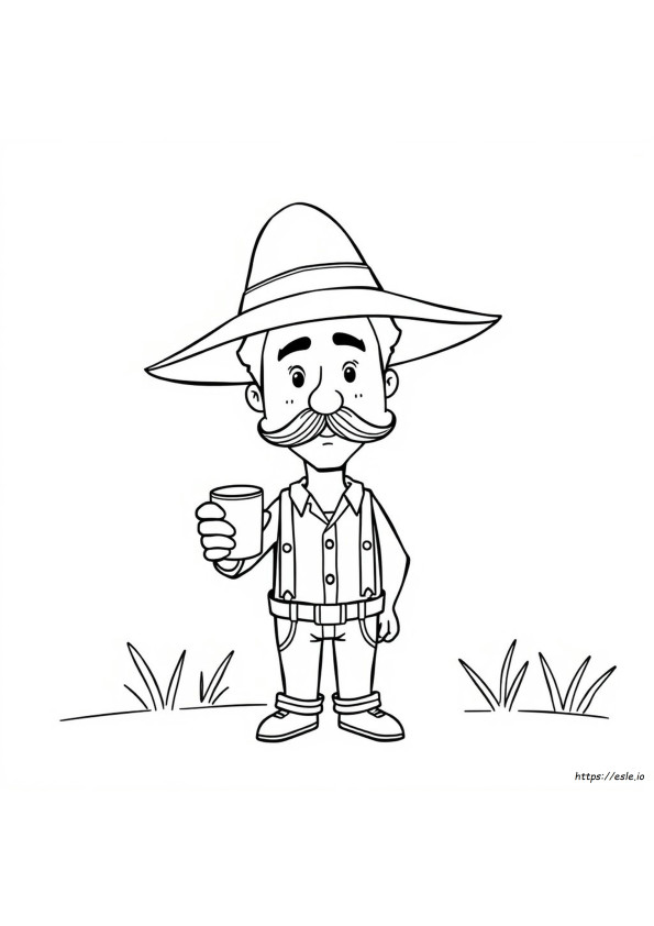 Bigote Para Colorear