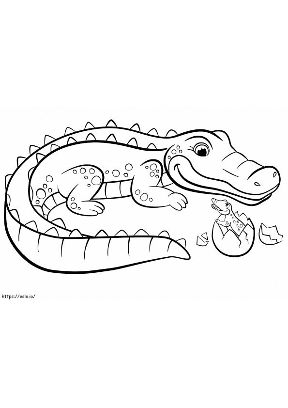 Krokodil Kleurplaat Leuke Cartoon Krokodil Krokodil Kleurplaat Krokodil Kleurpagina's Alligator Kleur Pagina Egoïstische Krokodil kleurplaat