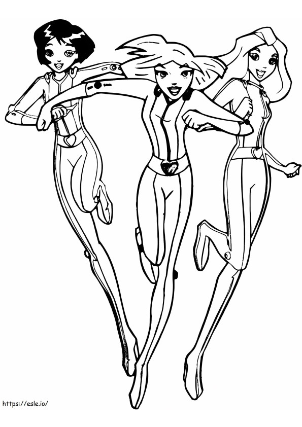 Amazing Totally Spies coloring page