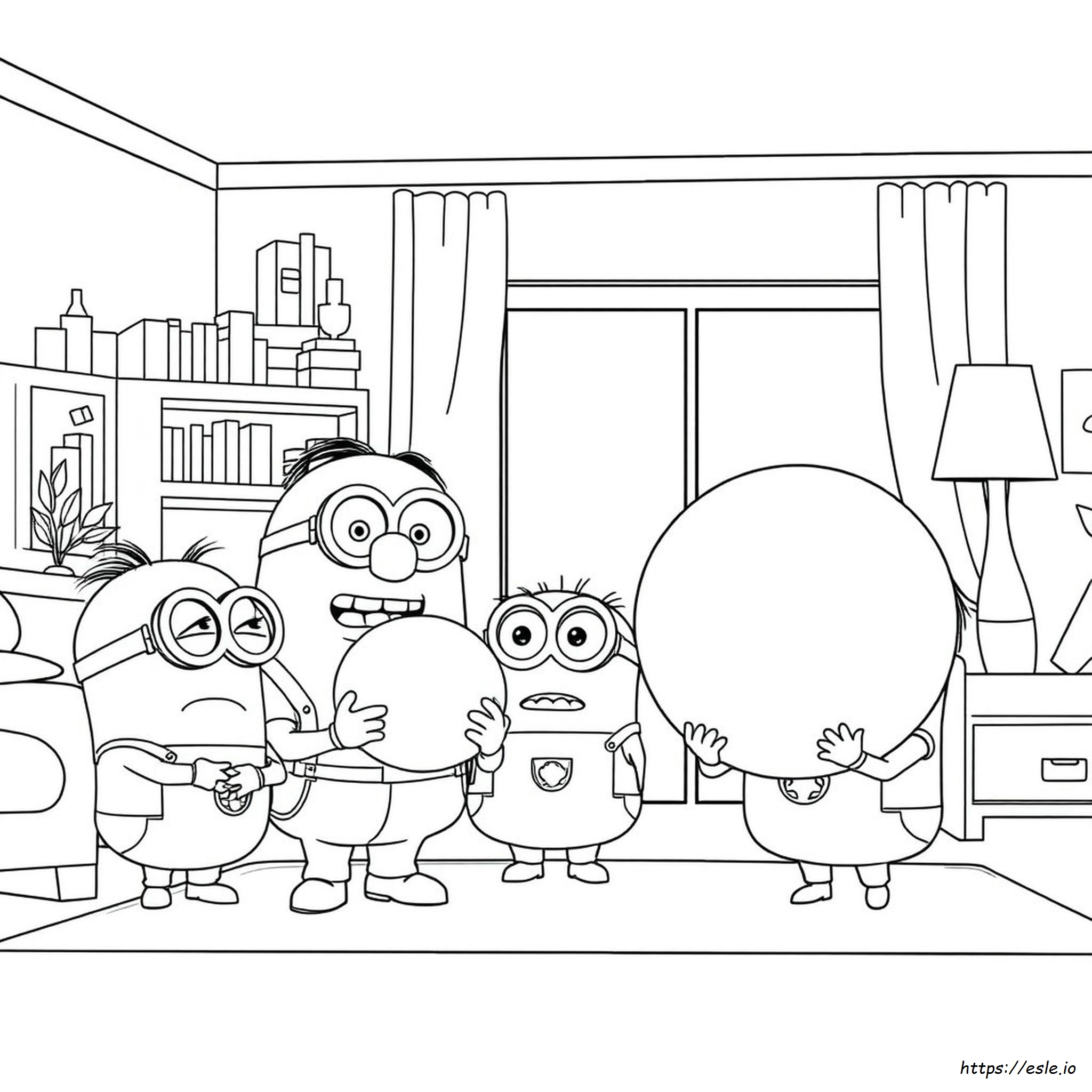 Gambar Mewarnai Despicable Me
