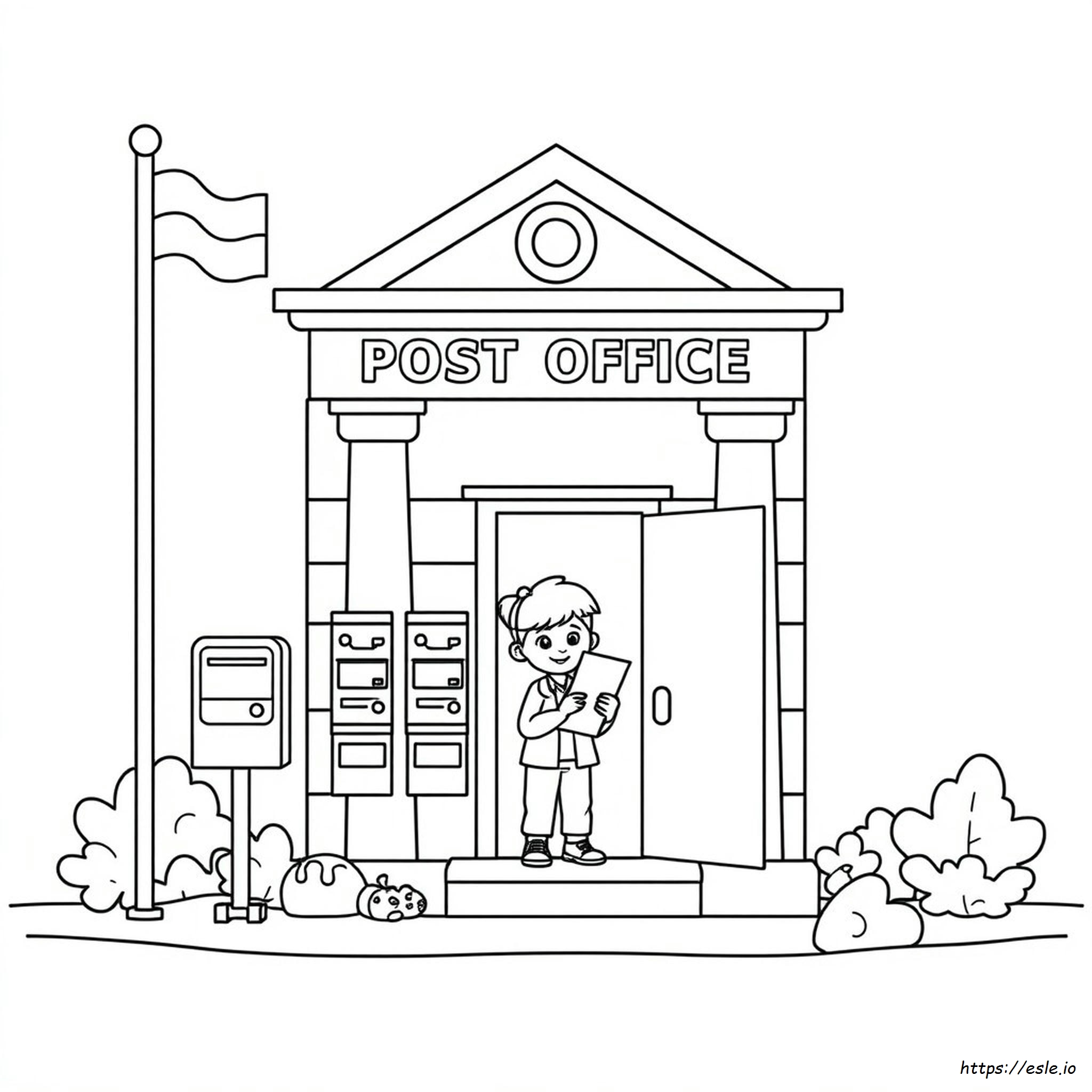 Ufficio Postale Da Colorare