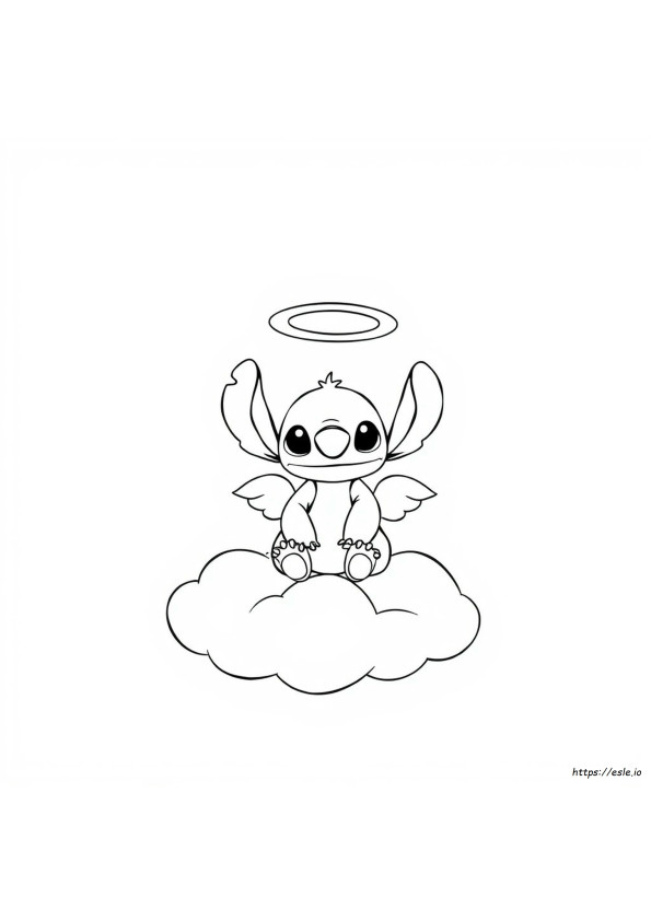 Stitch And Angel Coloring