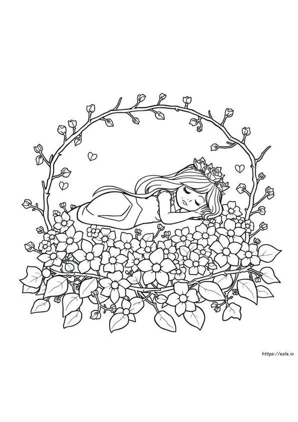 Briar Rose De Colorat
