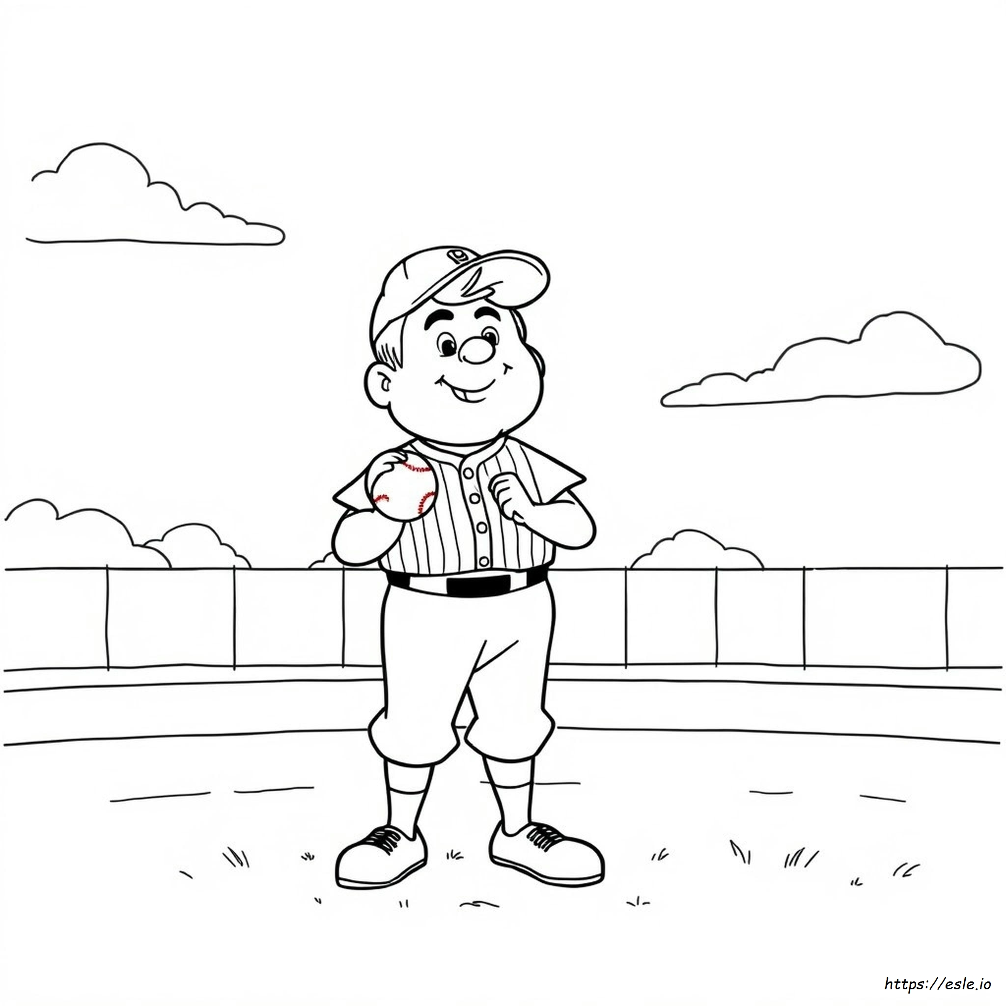 Immagine Da Colorare Di Babe Ruth